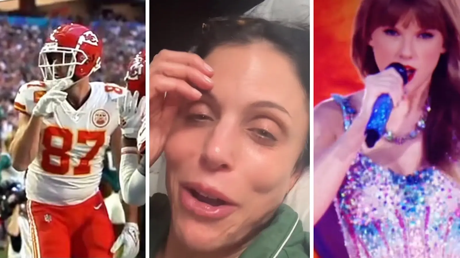 travis kelce, bethenny frankel, and taylor swift