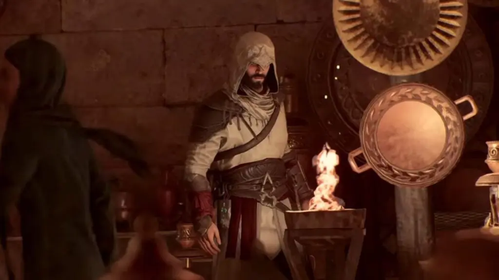 basim in assassin's creed mirage cut scene