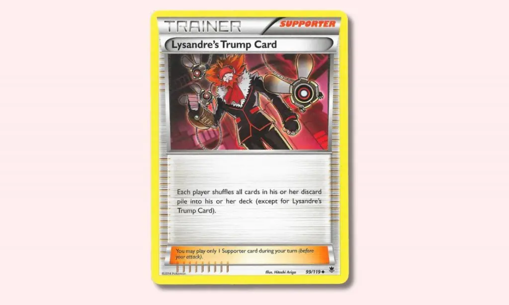 Lysandre Pokemon card.