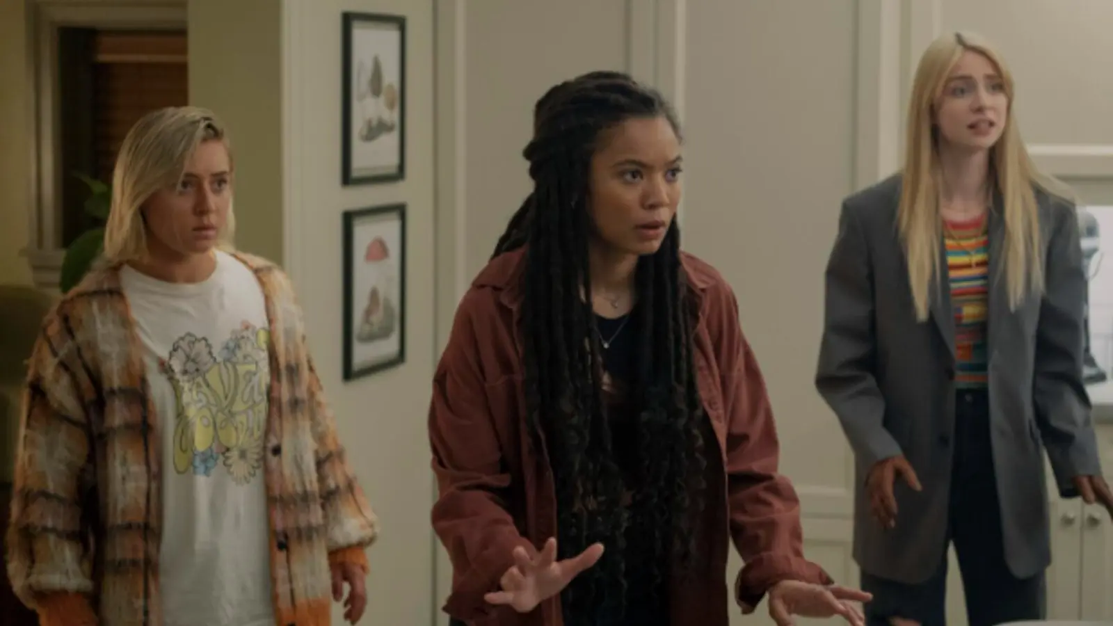 Lizze Broadway, Jaz Sinclair, and Maddie Phillips in Gen V