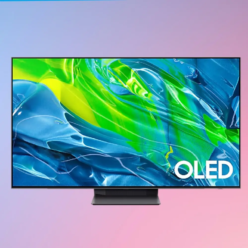 Samsung OLED on a gradient backkground