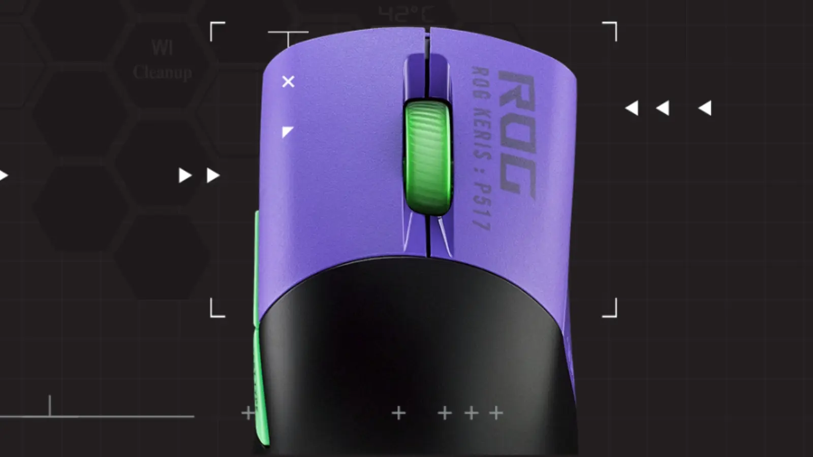 ROG Keris Gaming mouse with EVA background