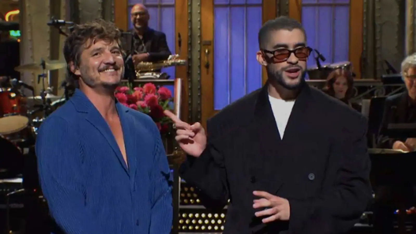 Pedro Pascal and Bad Bunny on Saturday Night Live