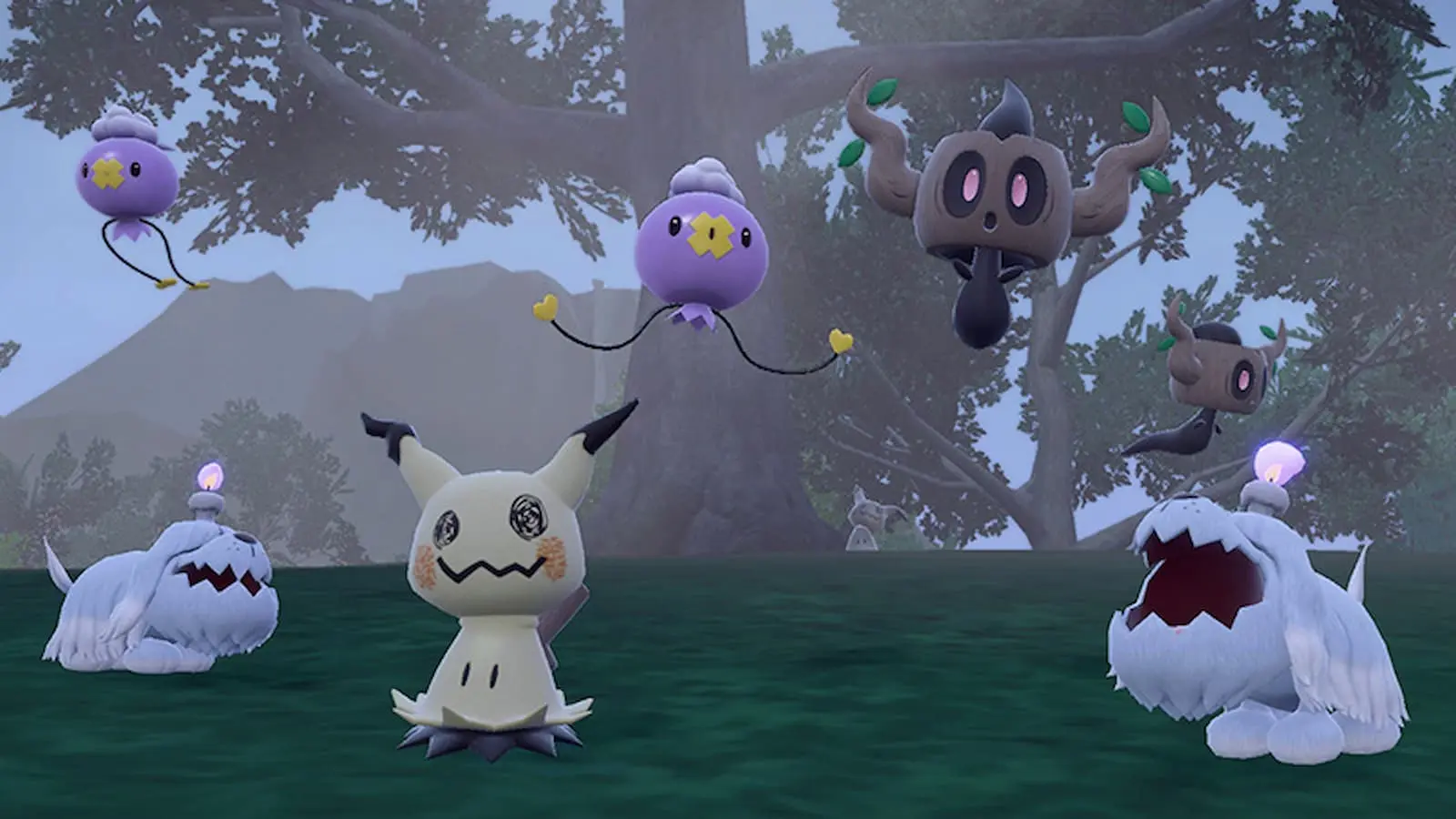 Ghost-type Pokemon in Scarlet & Violet in Halloween