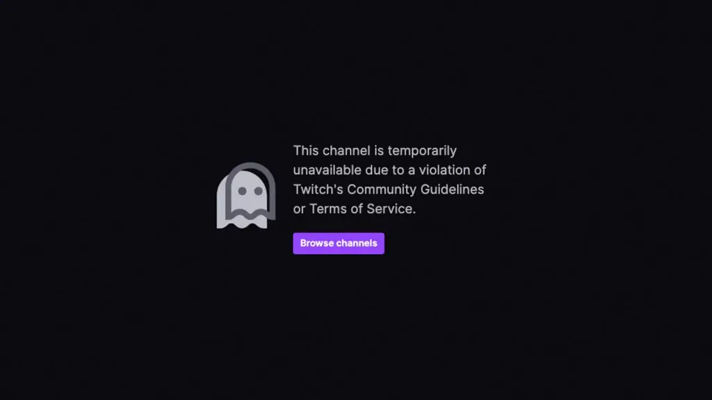 Twitch ban