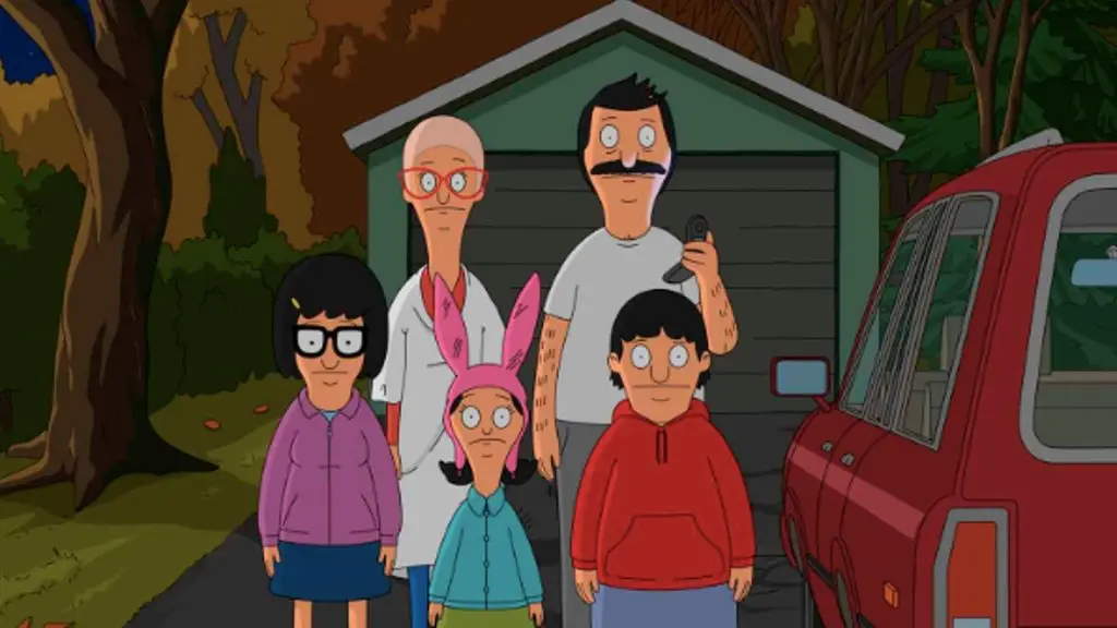 The Belcher family in Bob's Burgers