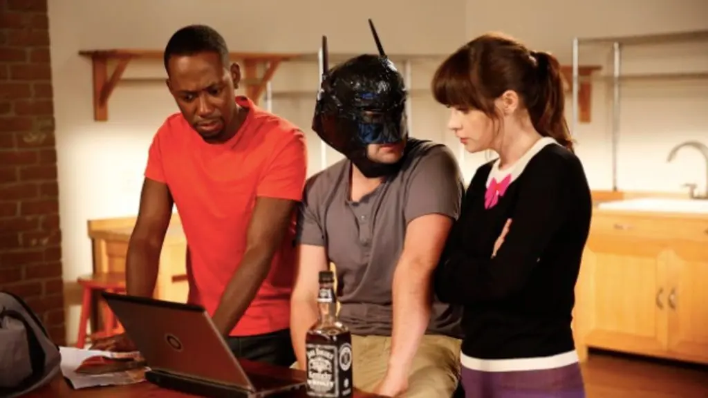 Zooey Deschanel, Jake Johnson, and Lamorne Morris in New Girl