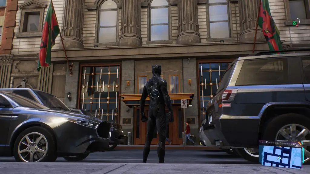 spider-man 2 wakandan embassy building