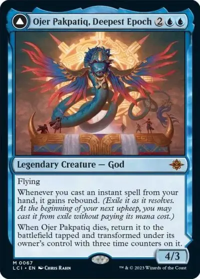 Blue serpent god MTG