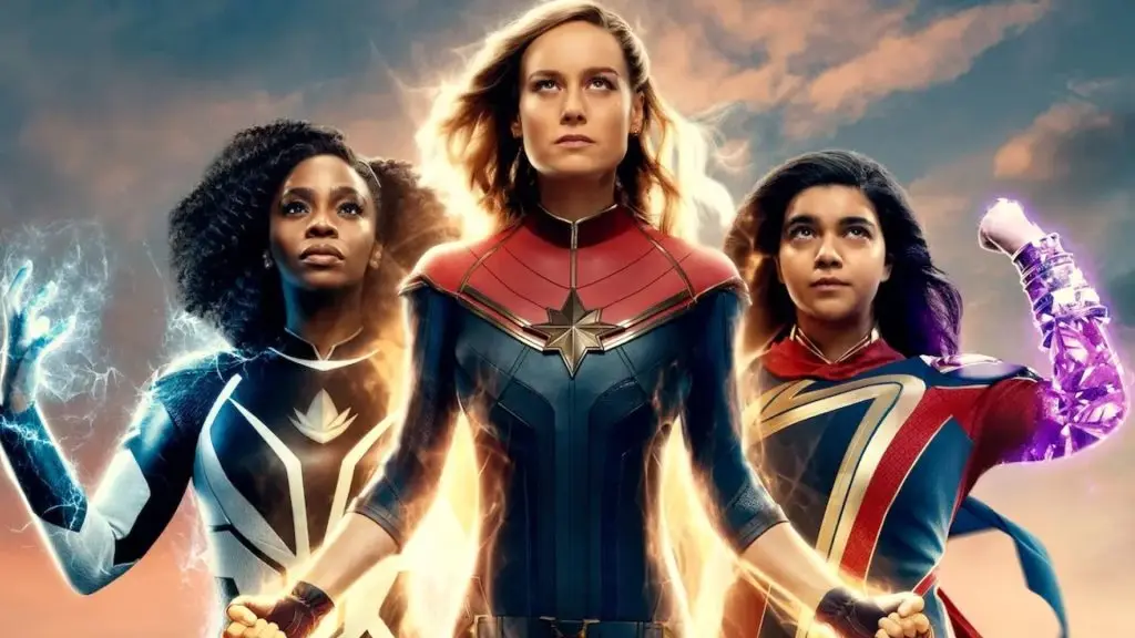 Monica, Carol, and Kamala in The Marvels.