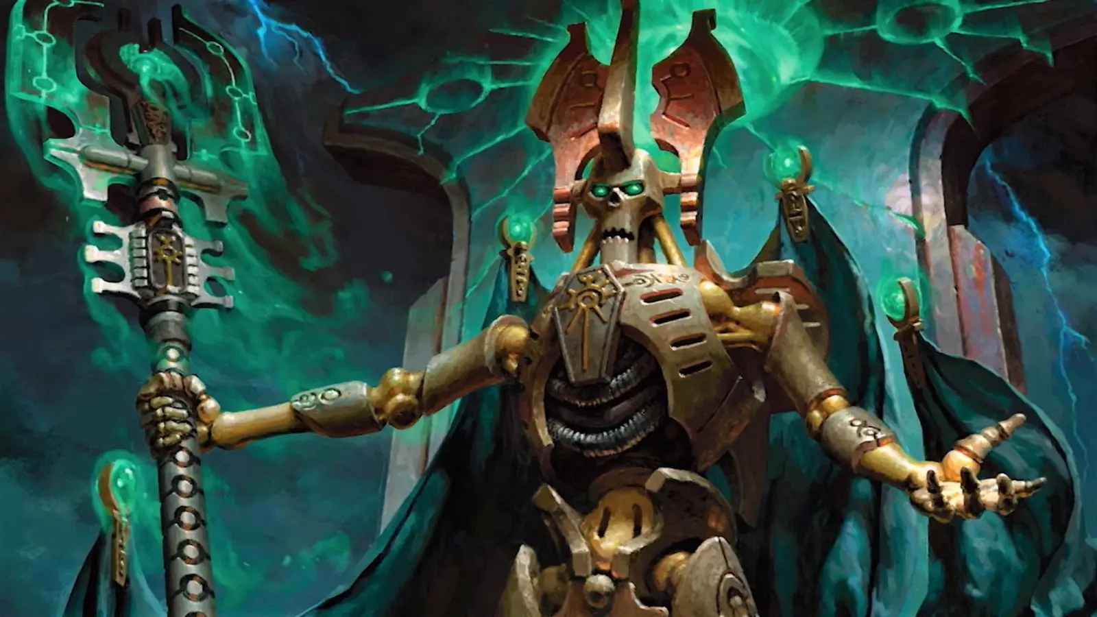 MTG Warhammer Header The Silent King Necron