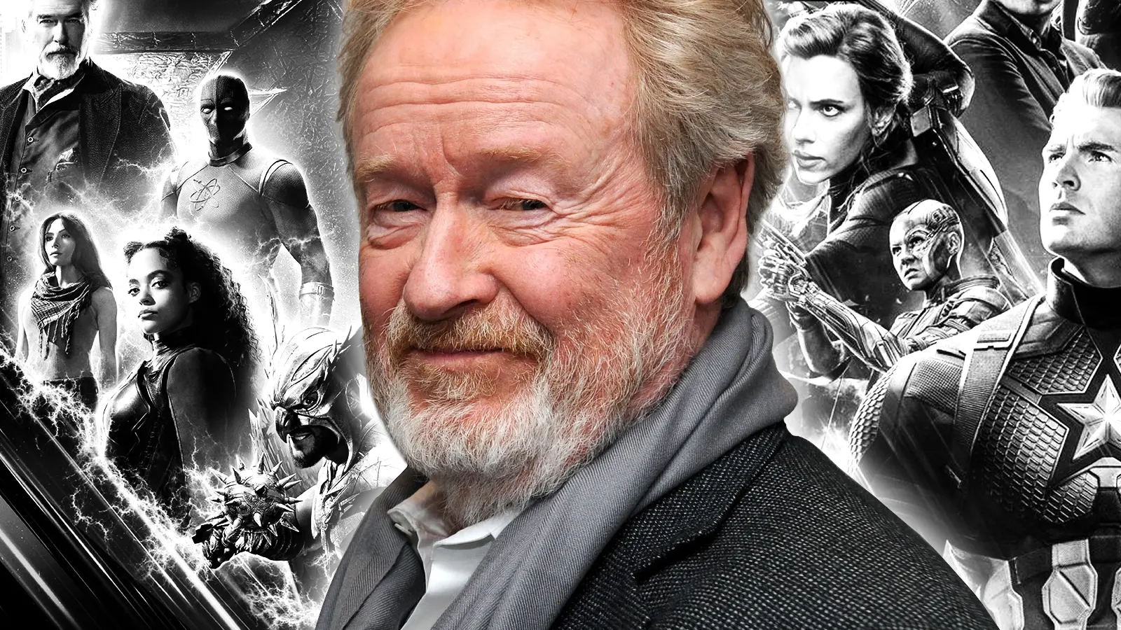 Ridley Scott and DC Studios and Marvel Studios superheroes