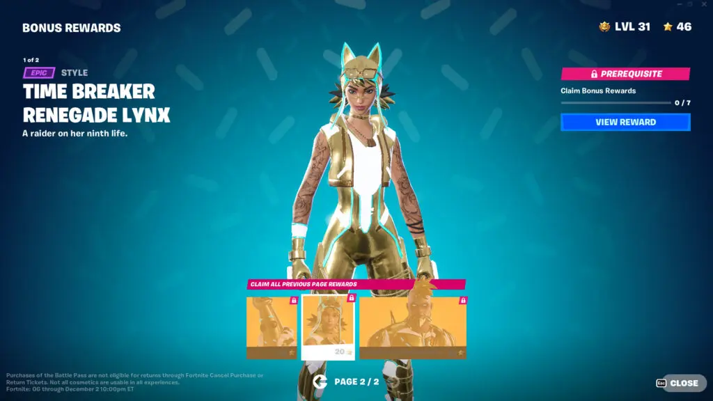 Renegade Lynx Super Style in Fortnite