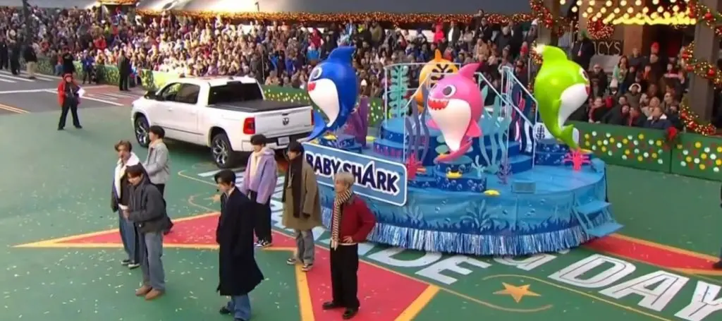 K-pop group Enhypen performs on the Macy's Thanksgiving Day Parade