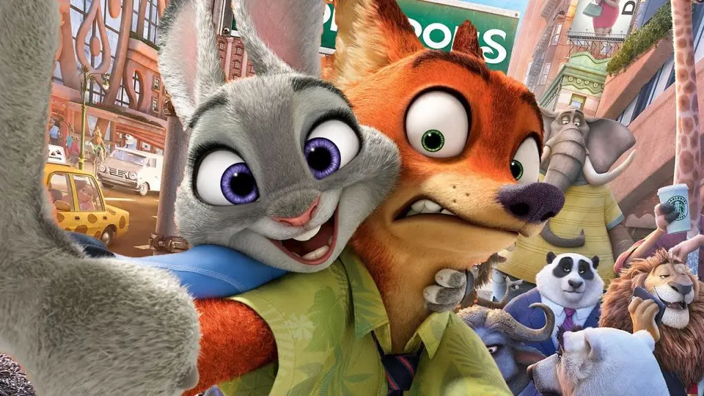 The cast of Zootopia