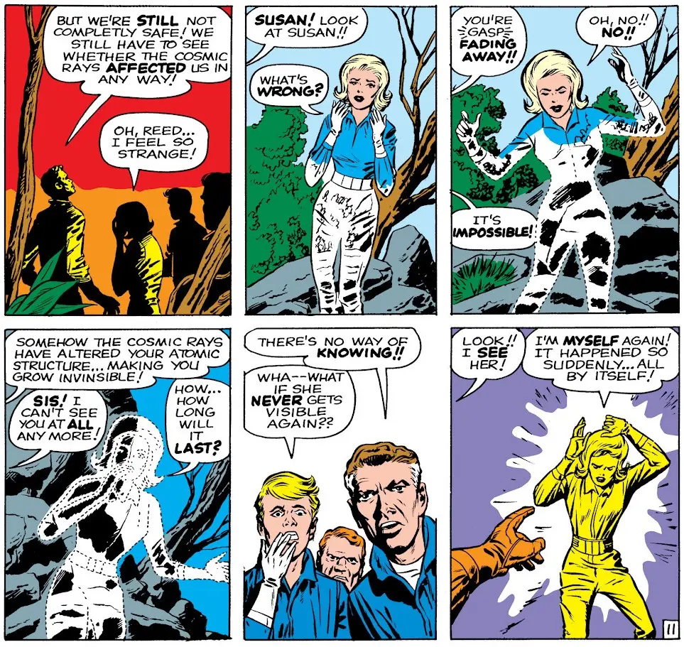 Invisible Woman gets her powers