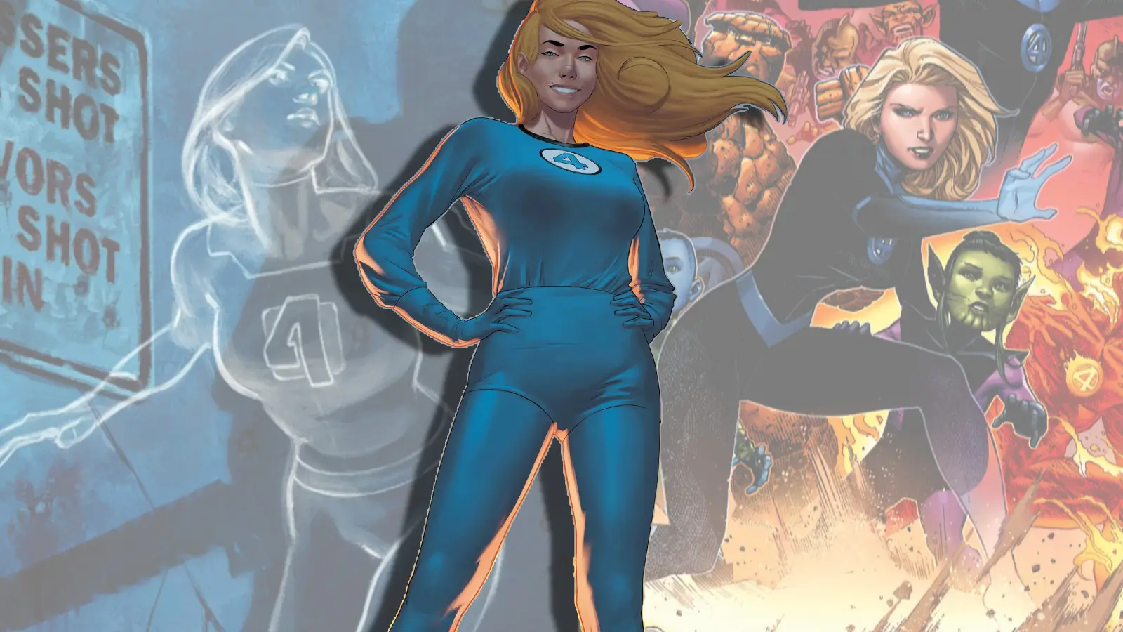 Invisible Woman as she appears in Marvel Comics