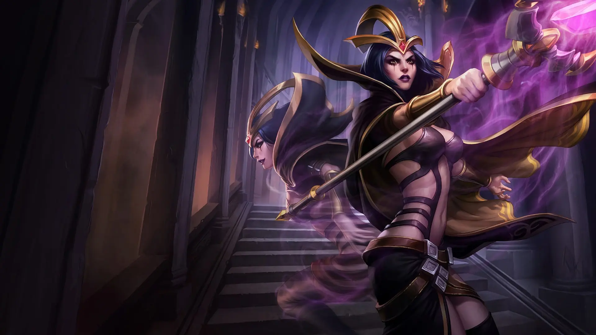 LeBlanc splash art in League of Legends