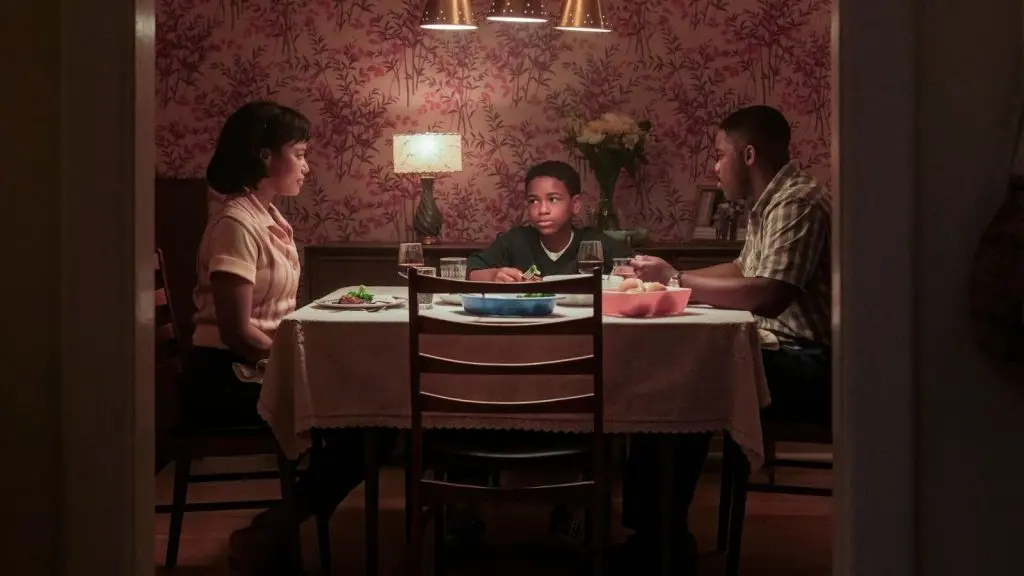 A family eats dinner in Welcome to Derry