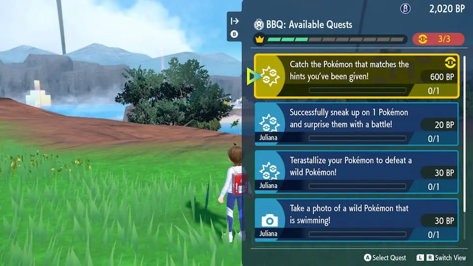 pokemon scarlet violet blueberry quests