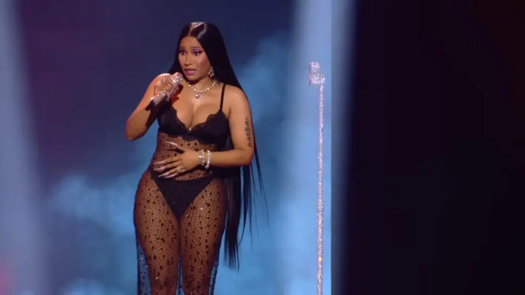 Nicki Minaj performs onstage at an awards show