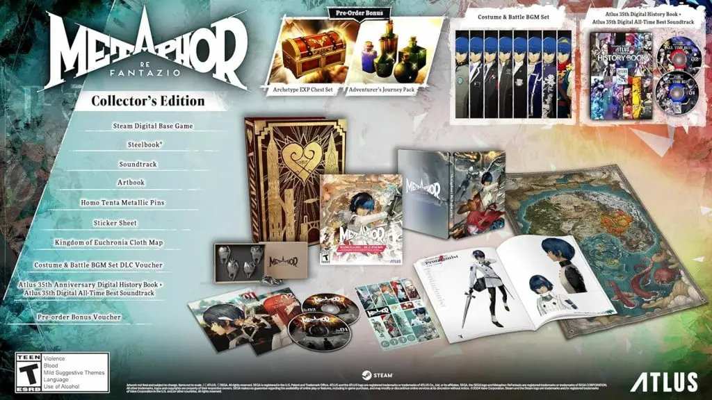 An image of Metaphor Re:Fantazio's collector's edition.