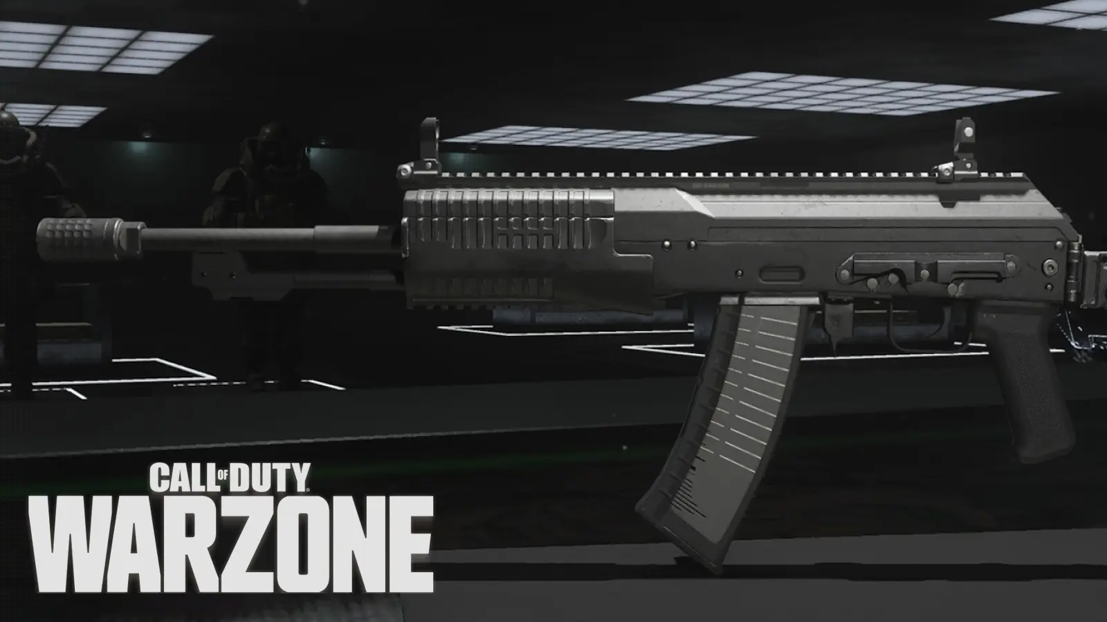 SVA 545 assault rifle with Warzone logo.