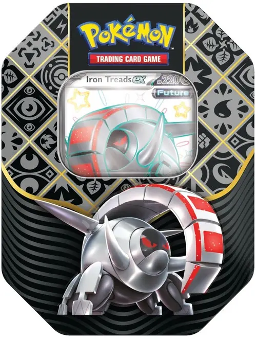 Paldean Fates Standard Pokemon TCG Tin with Iron Treads