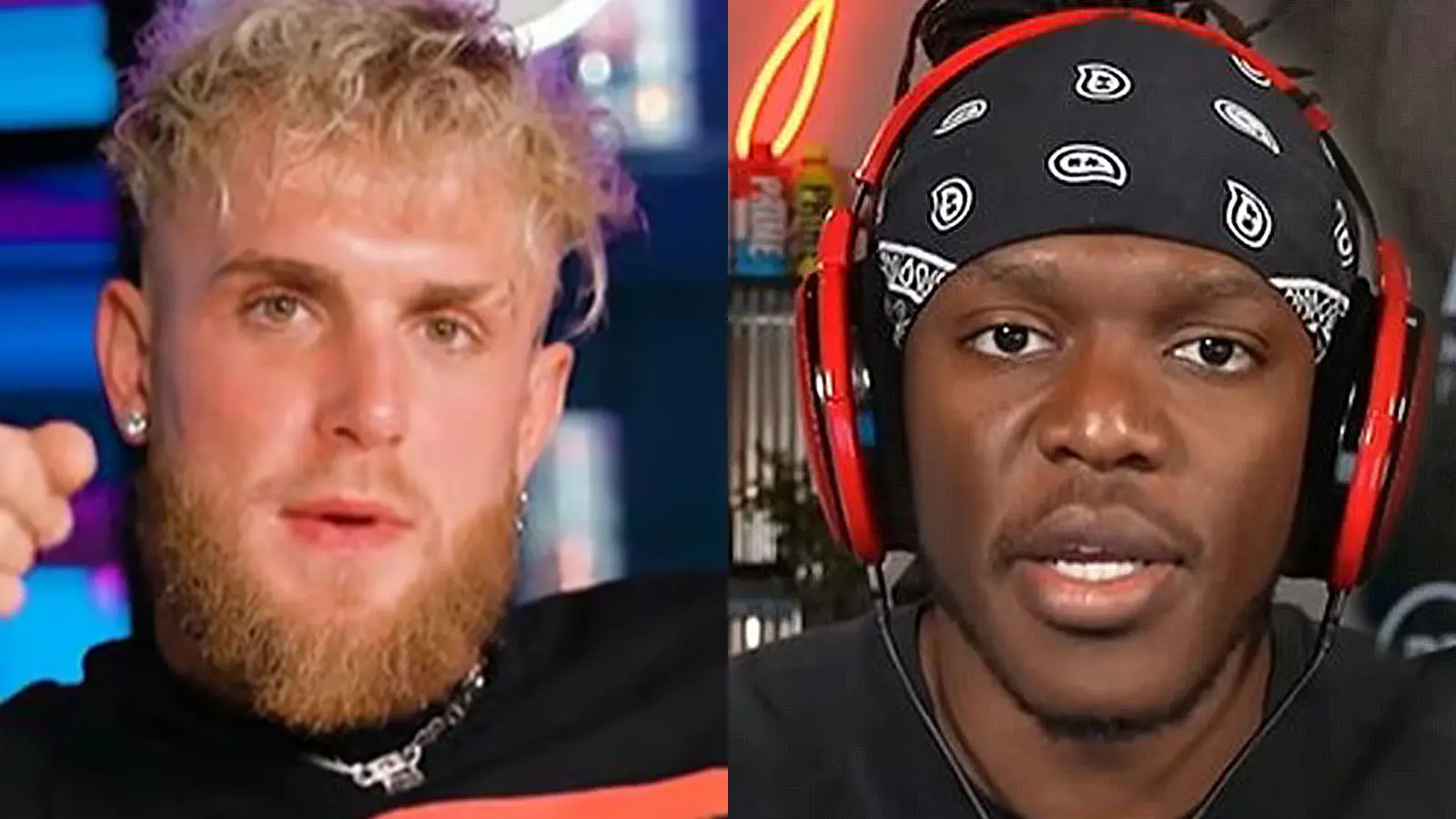 Jake Paul next to KSI