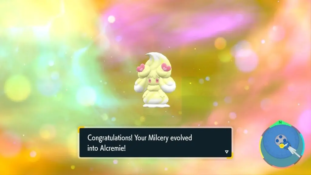 pokemon scarlet violet alcremie evolving