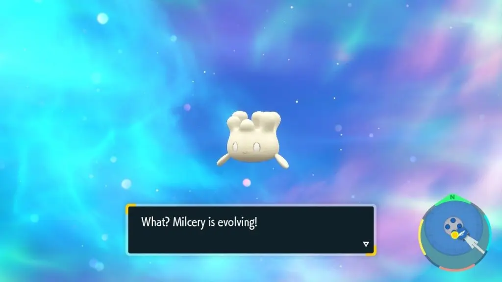 pokemon scarlet violet milcery evolving