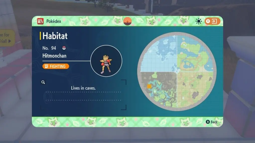 pokemon scarlet violet hitmonchan location