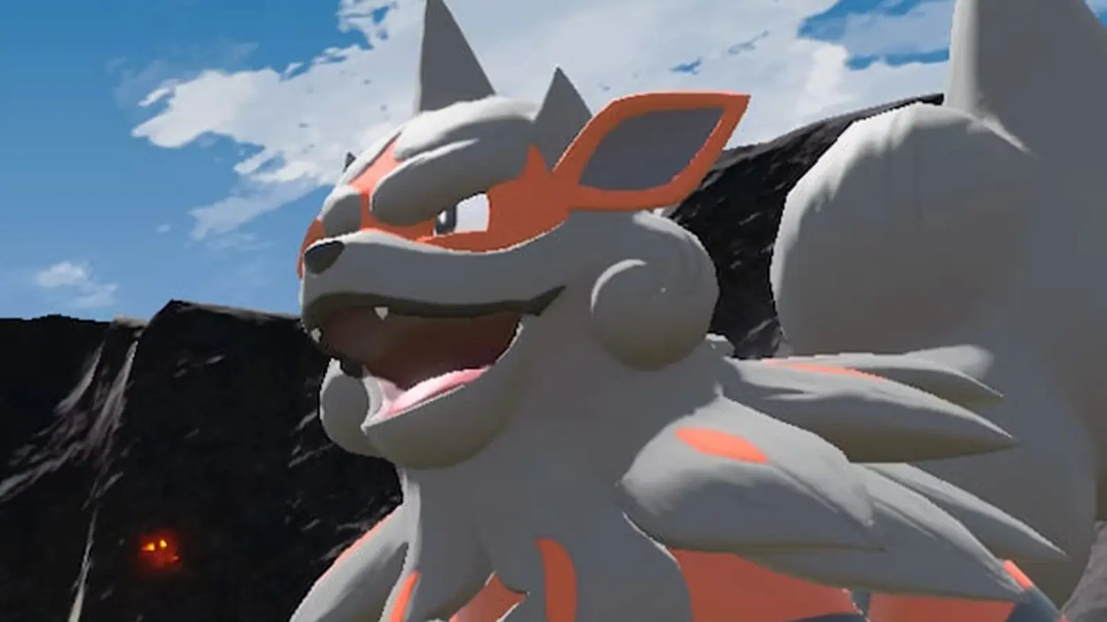 Hisuian Arcanine in Pokemon Legends Arceus