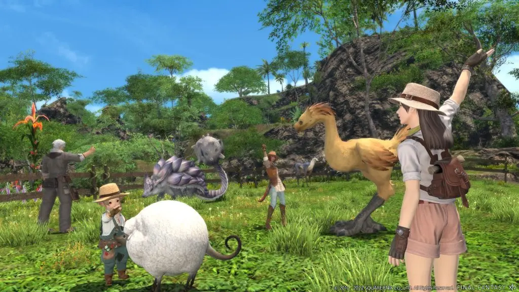 Island Sanctuary Animals in FFXIV