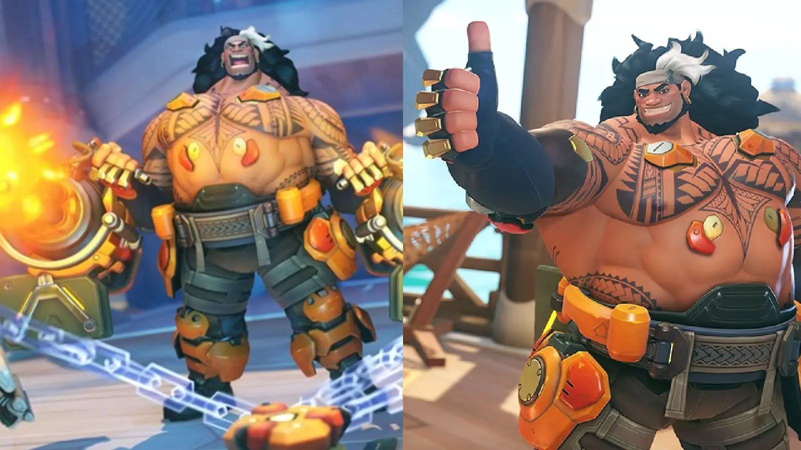 Overwatch 2 Mauga split screen