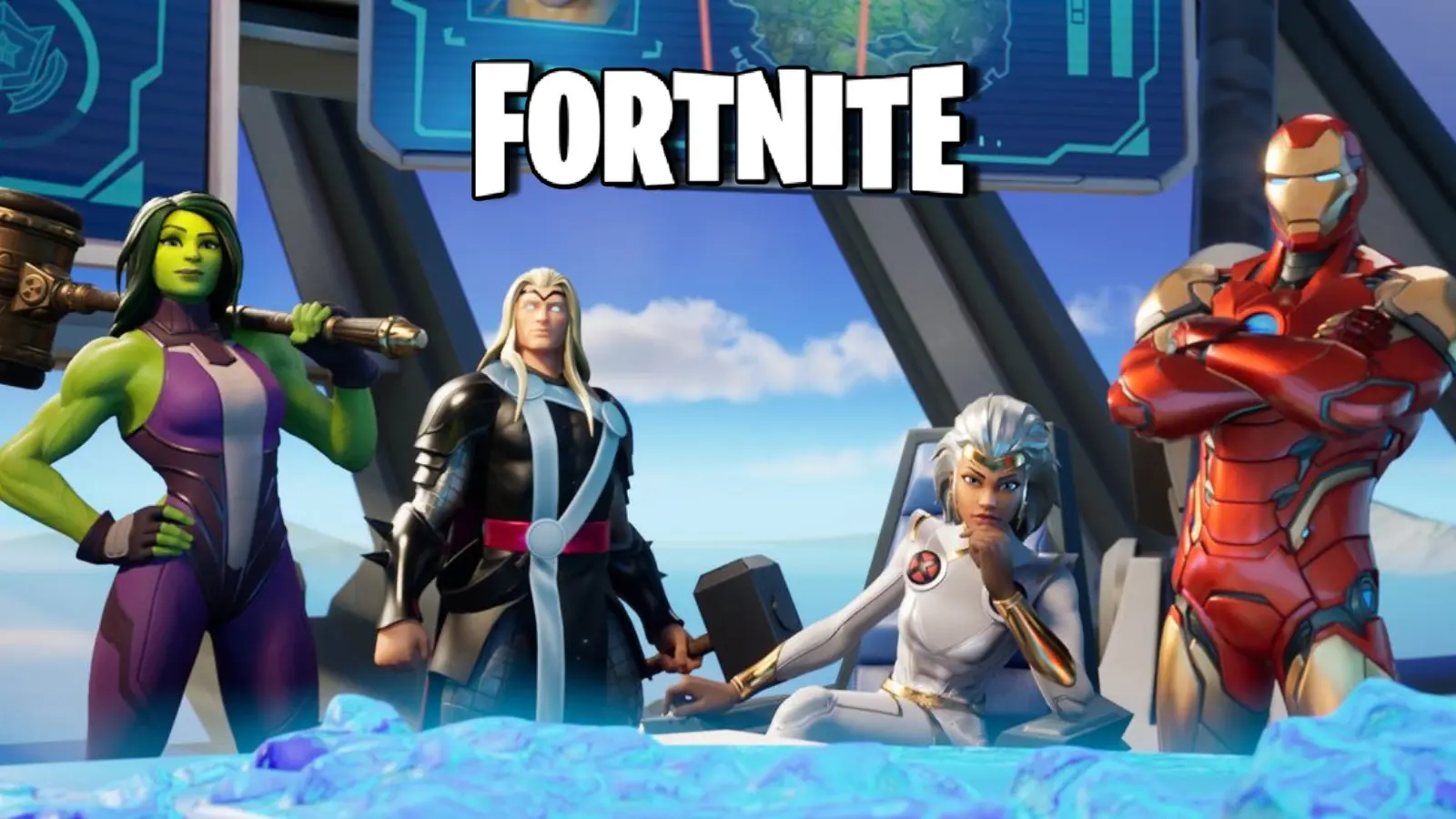 Fortnite x Marvel Battle Pass skins