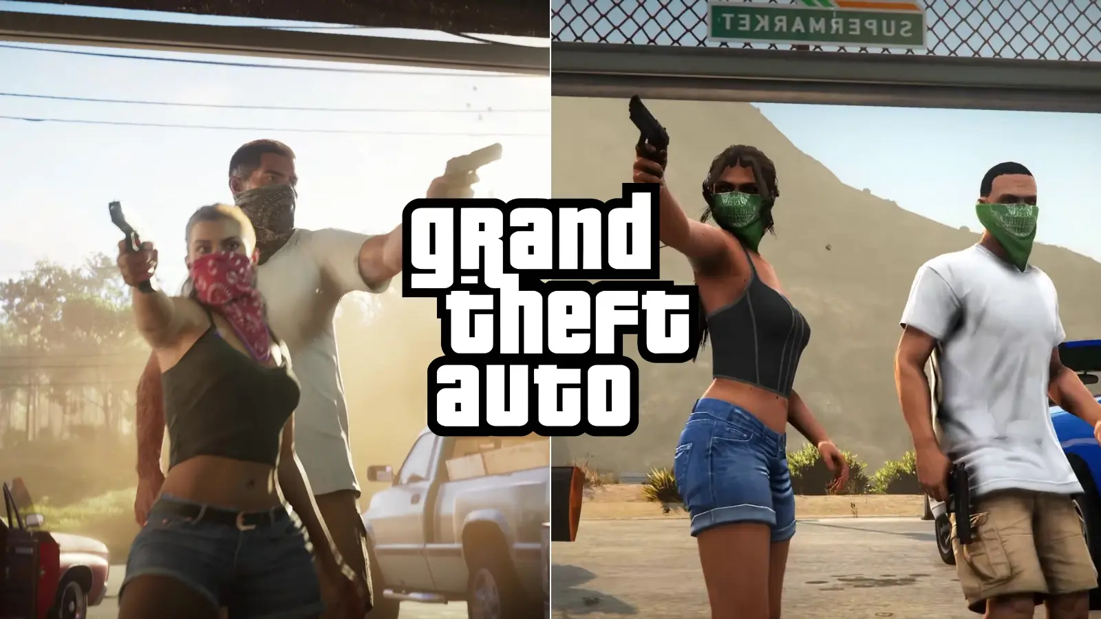 GTA VI vs GTA V trailer recreation mods