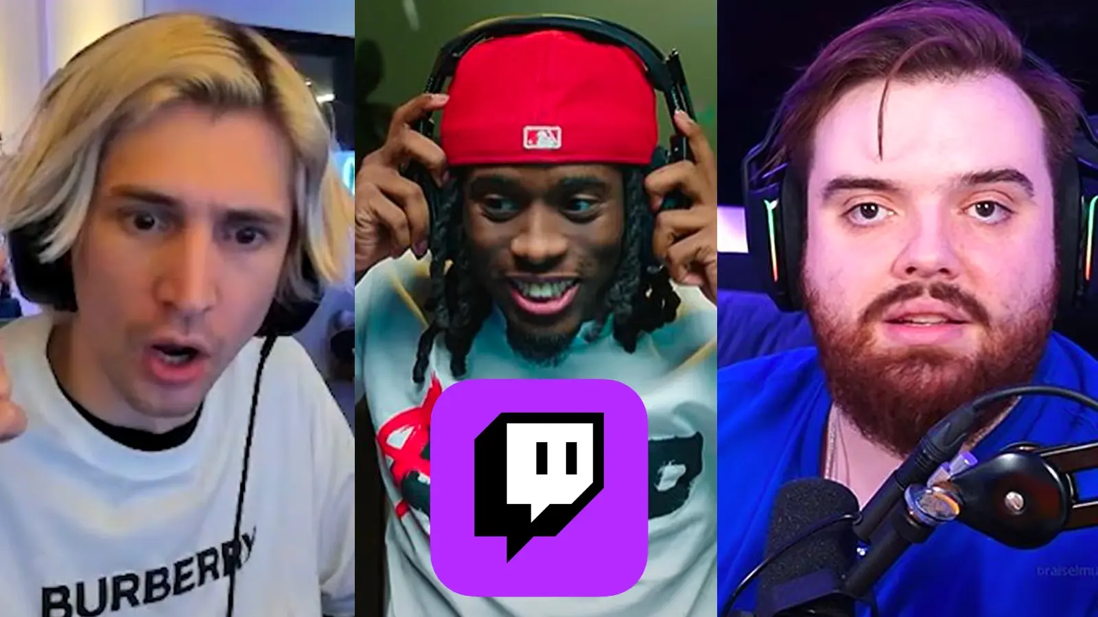 xqc kai cenat and ibai on twitch