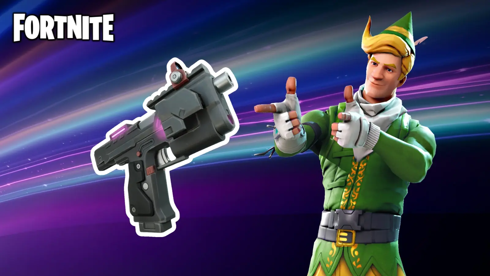 Fortnite Lock On Pistol and Codename ELF skin