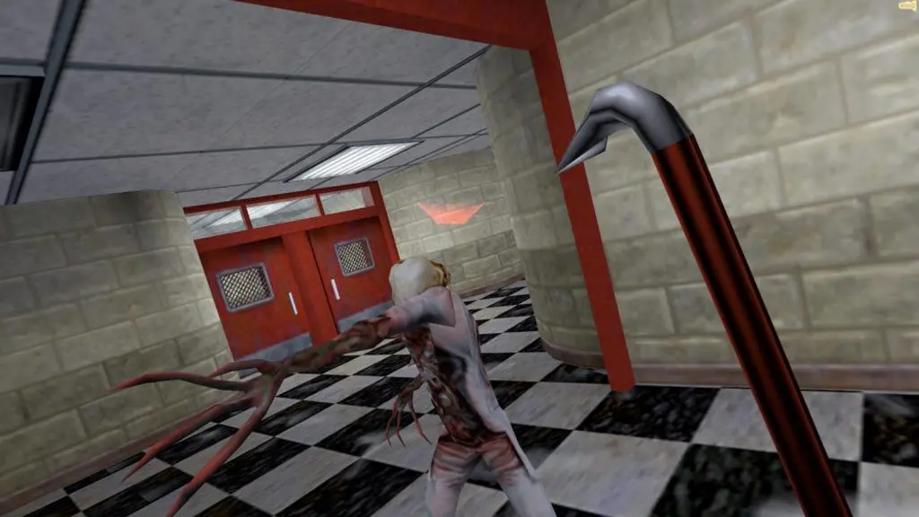 half-life zombie swinging at the camera