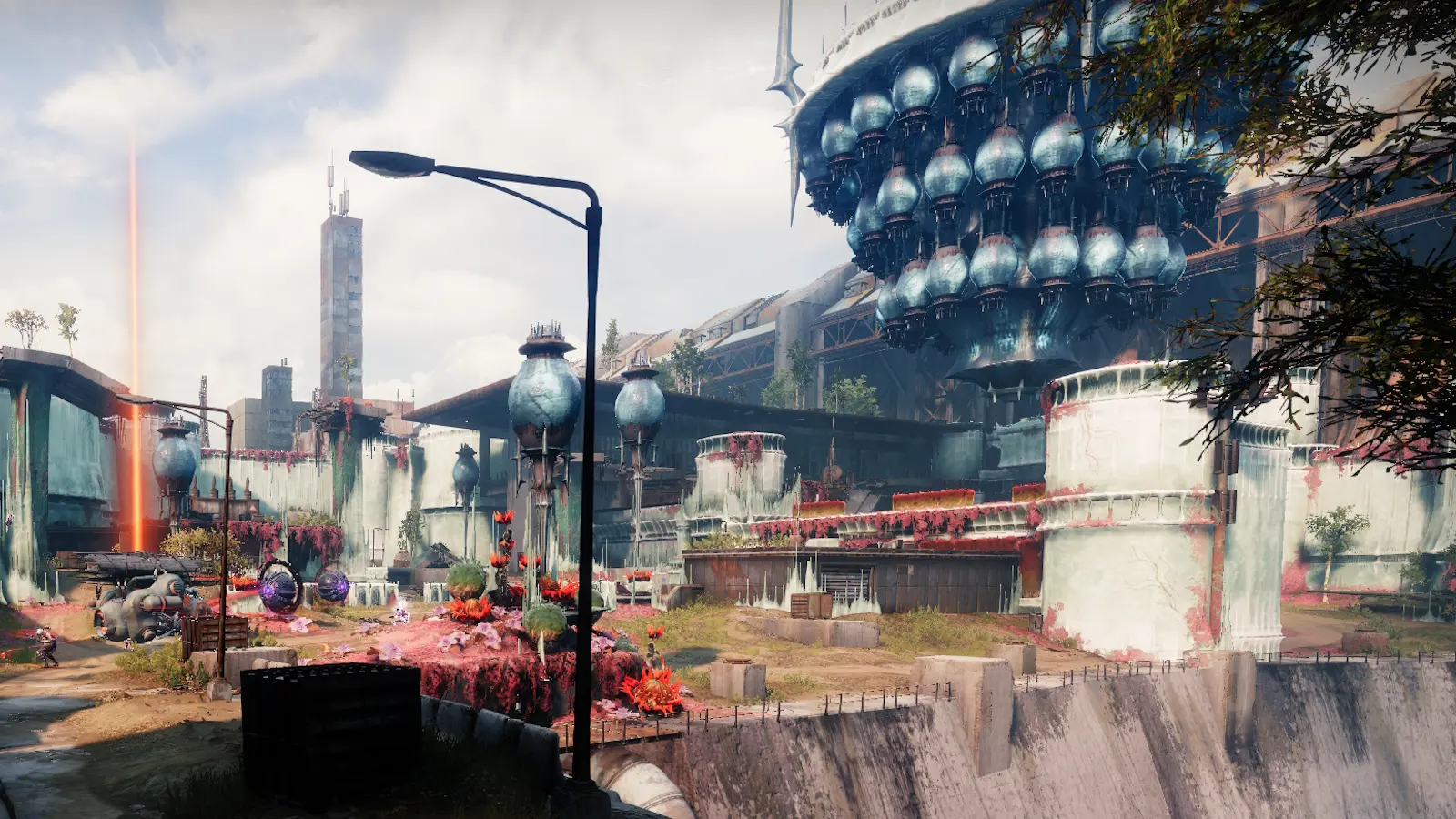 Opening area of Psiops Battleground: Cosmodrome in Destiny 2.