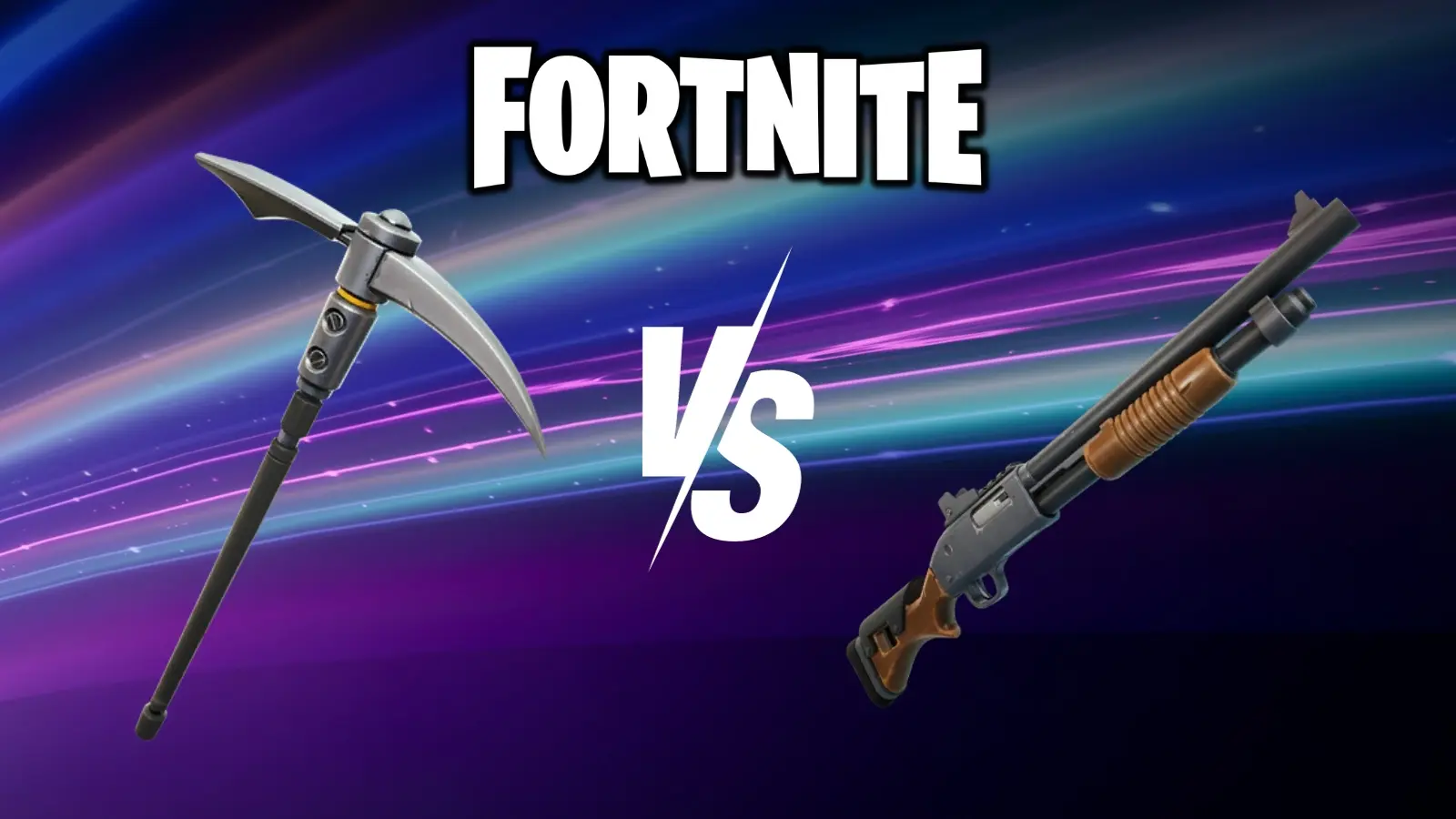 Fortnite Pickaxe vs Hammer Pump Shotgun cover