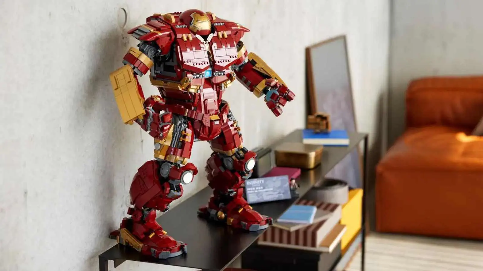 LEGO Marvel Hulkbuster on display