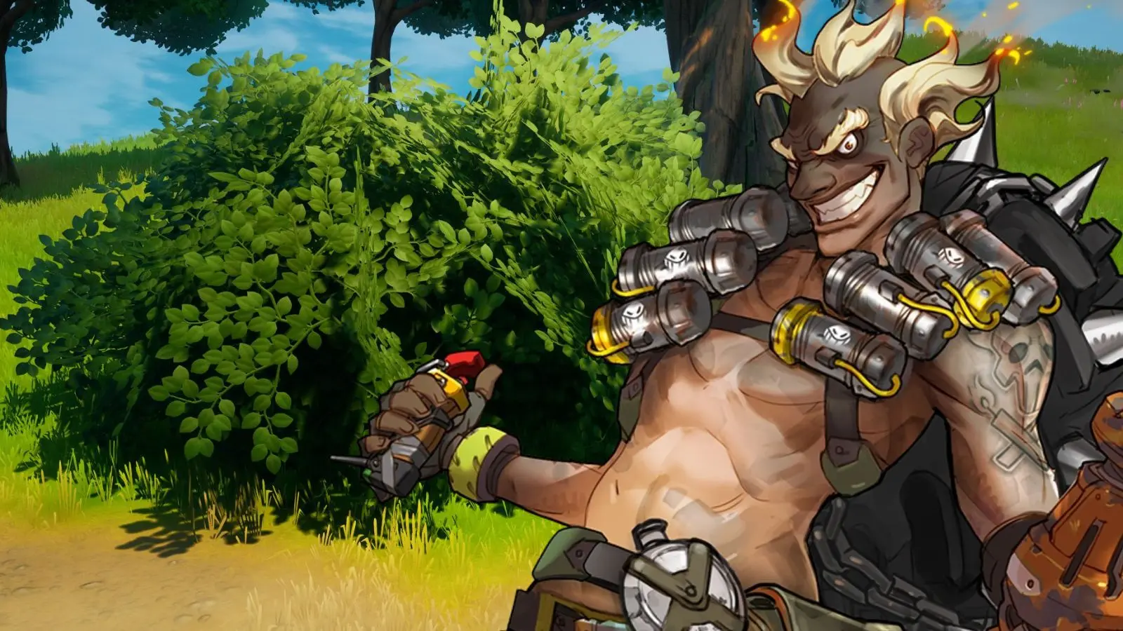 overwatch 2 junkrat fortnite bush