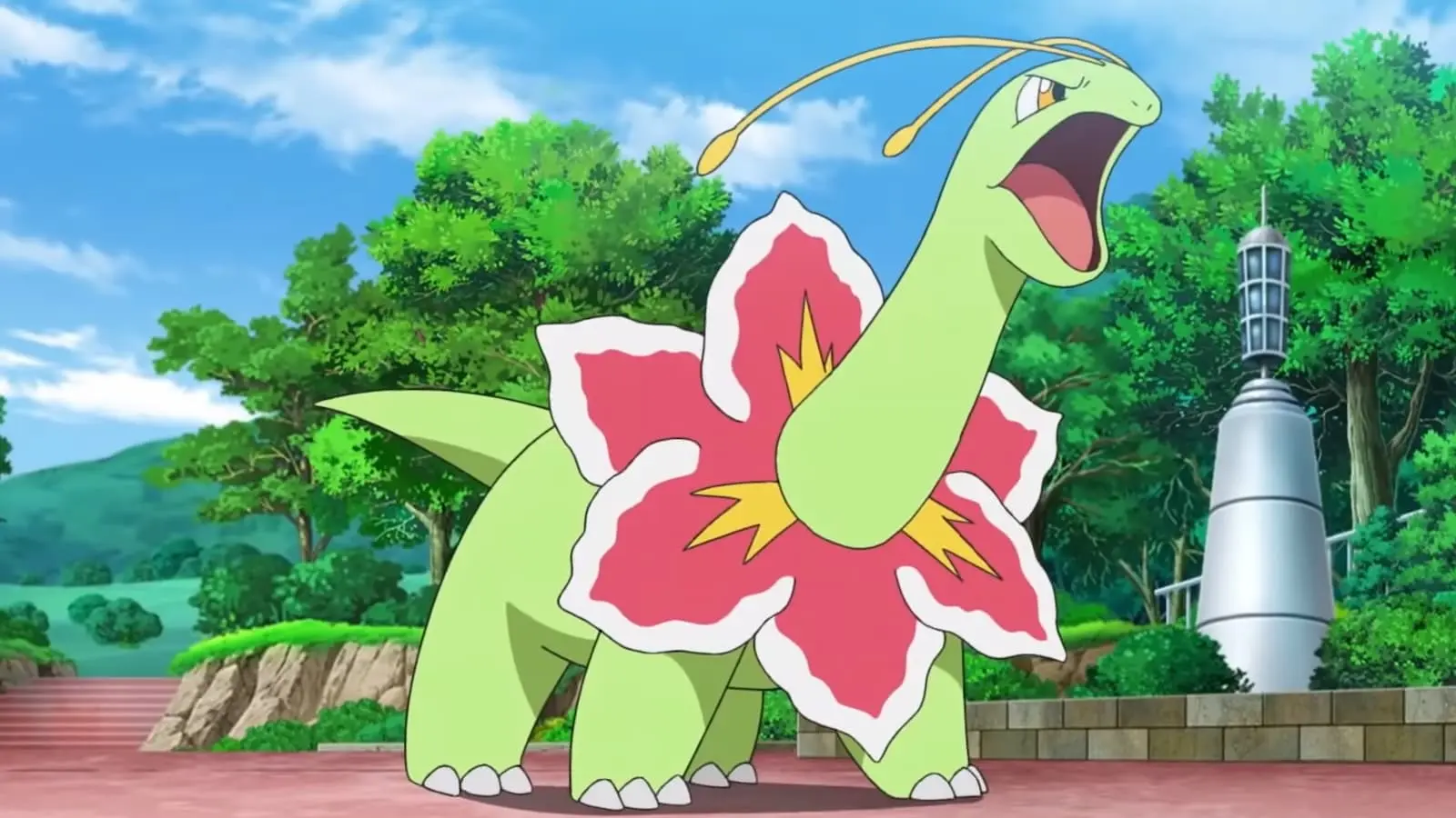 Meganium in the Pokemon anime