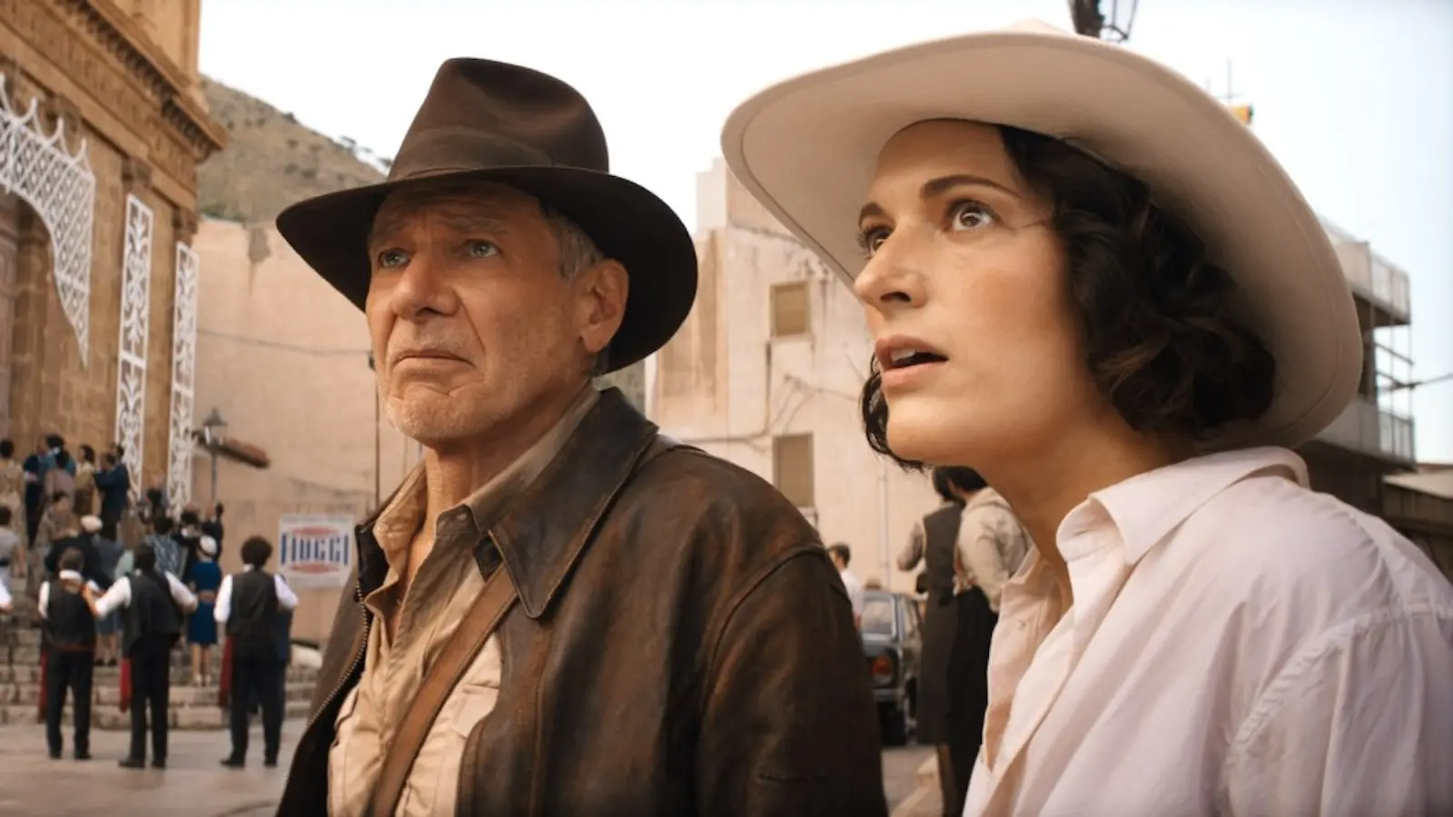 Harrison Ford and Phoebe Waller-Bridge in Indiana Jones 5