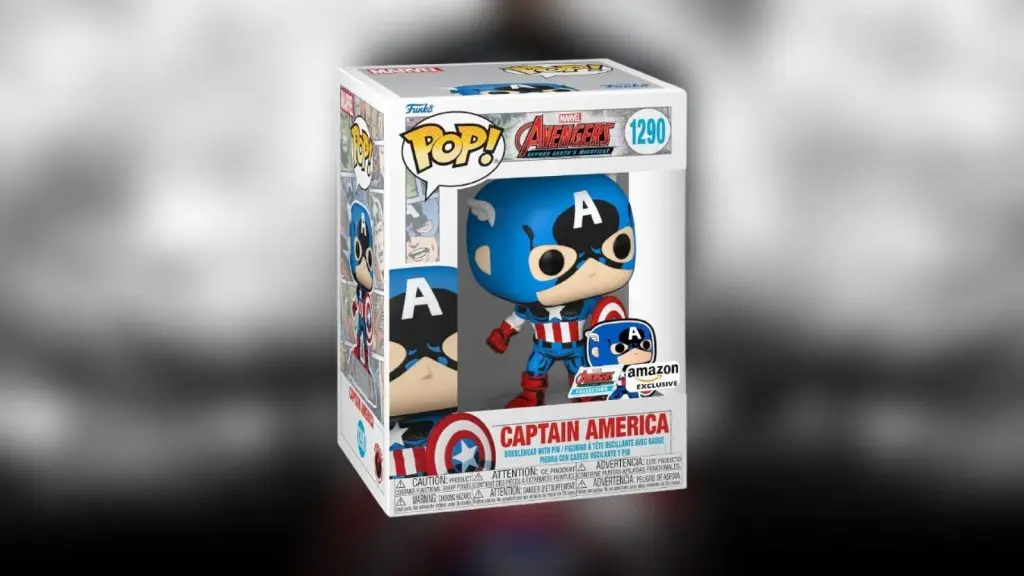 Captain America Funko Pop and Pin