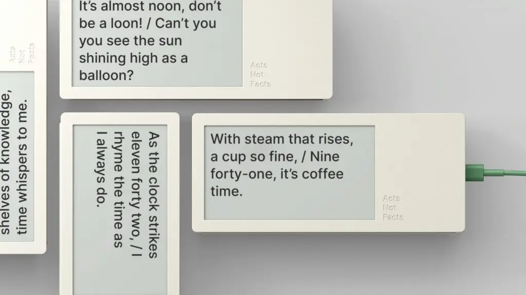 Poem/1 AI powered alarm clock