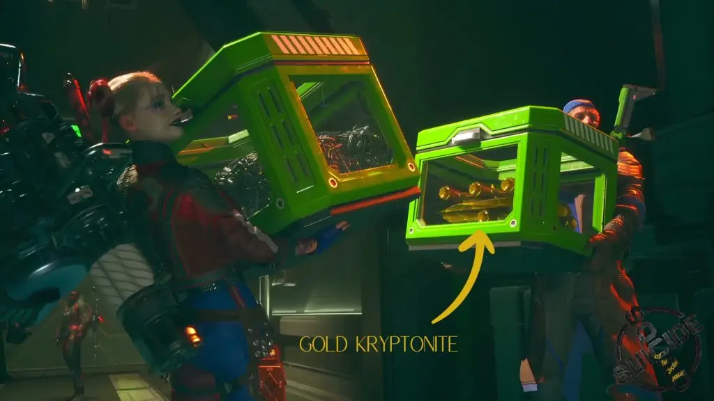 Gold Kryptonite Crate in Suicide Squad KTJL