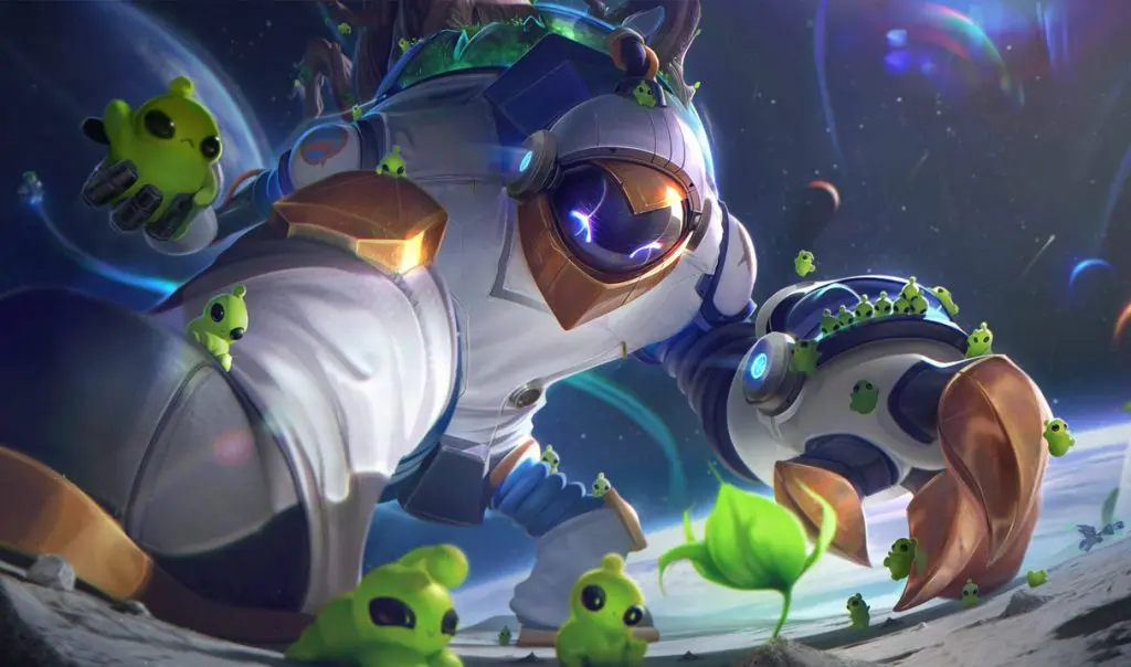 Maokwai astronaut skin in League of Legends